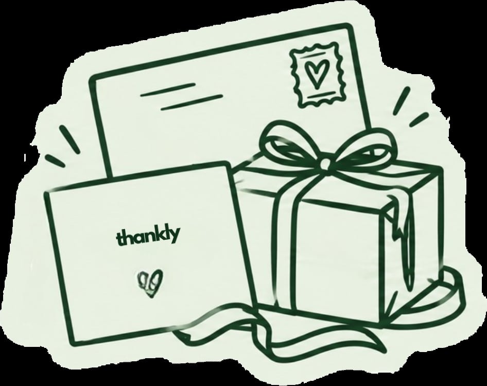 Thankly Moments — card, envelope and gift